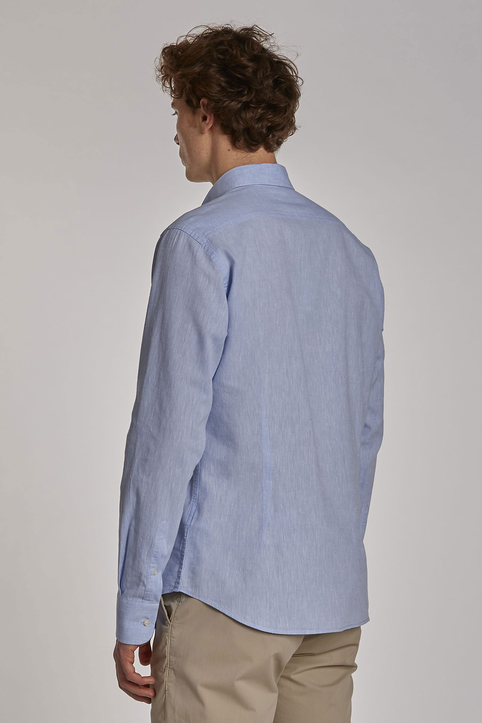 Men's long-sleeved slim-fit shirt - La Martina - Official Online Shop