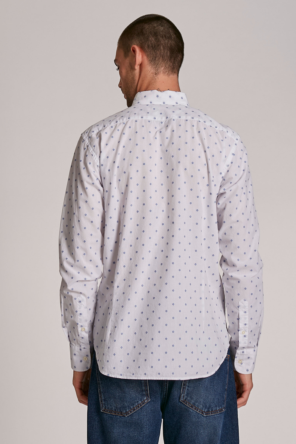 Men's long-sleeved regular-fit shirt - La Martina - Official Online Shop