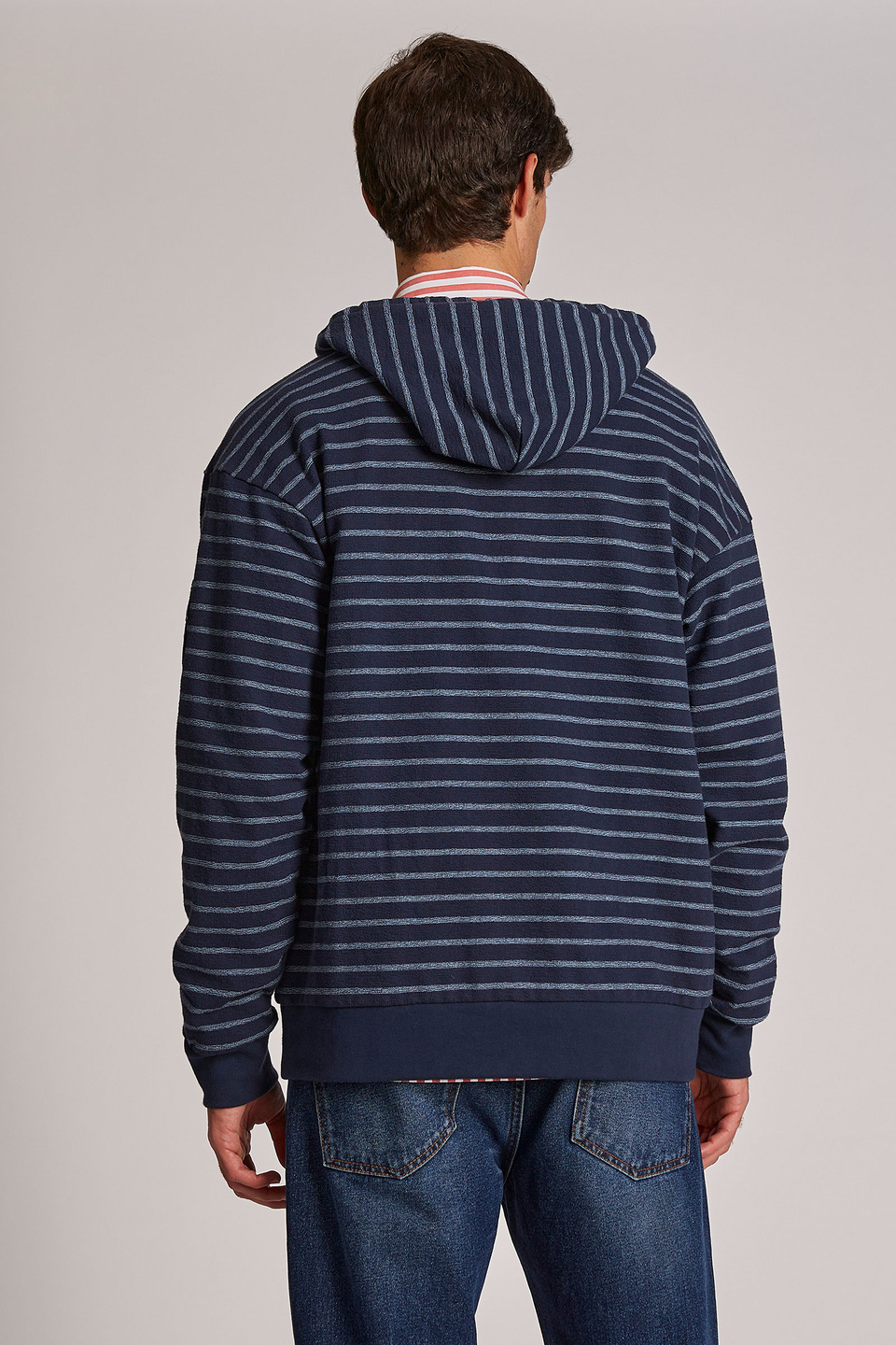Sudadera de hombre de algodón con capucha, corte cómodo - La Martina - Official Online Shop