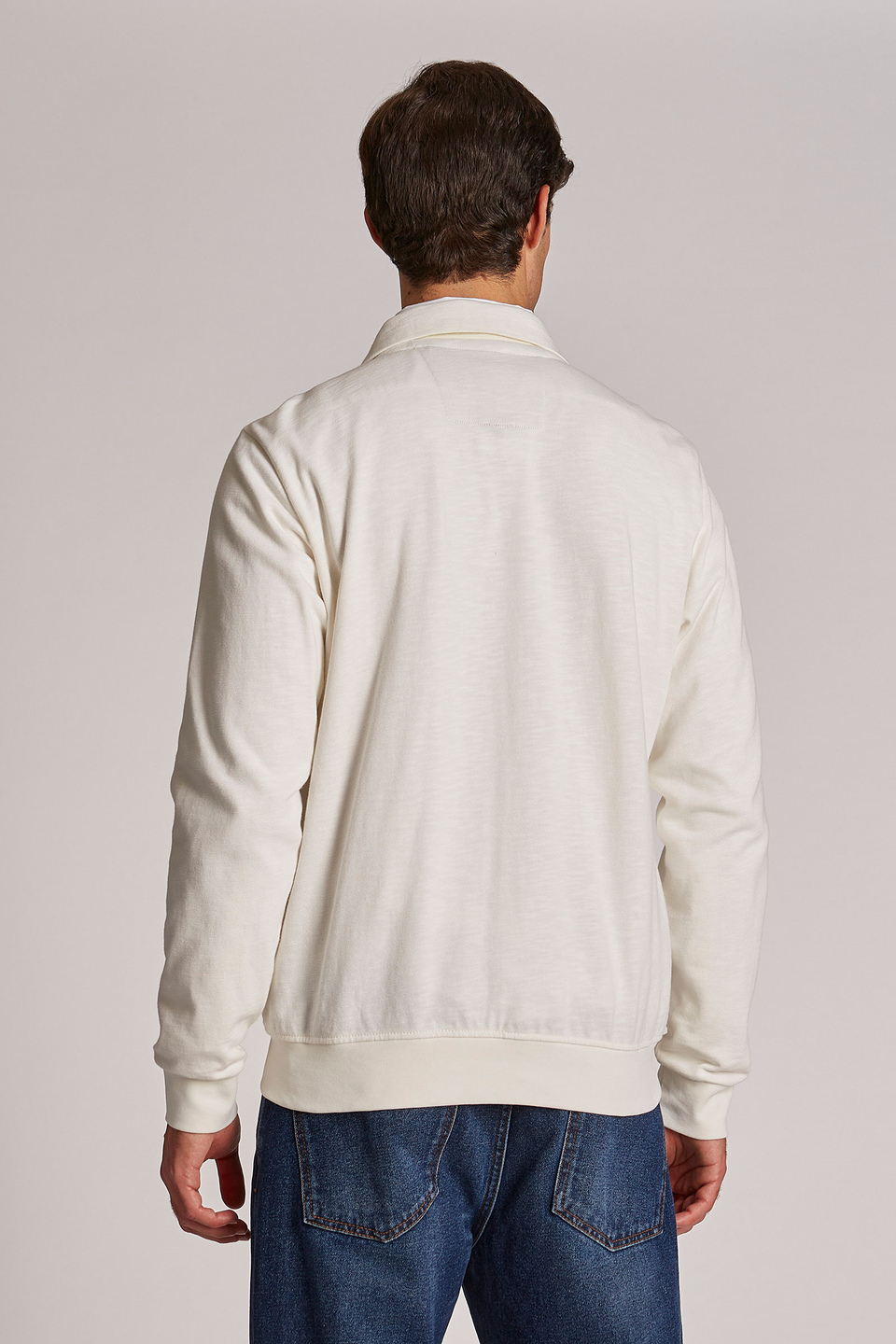 Men's regular-fit 100% cotton sweatshirt - La Martina - Official Online Shop