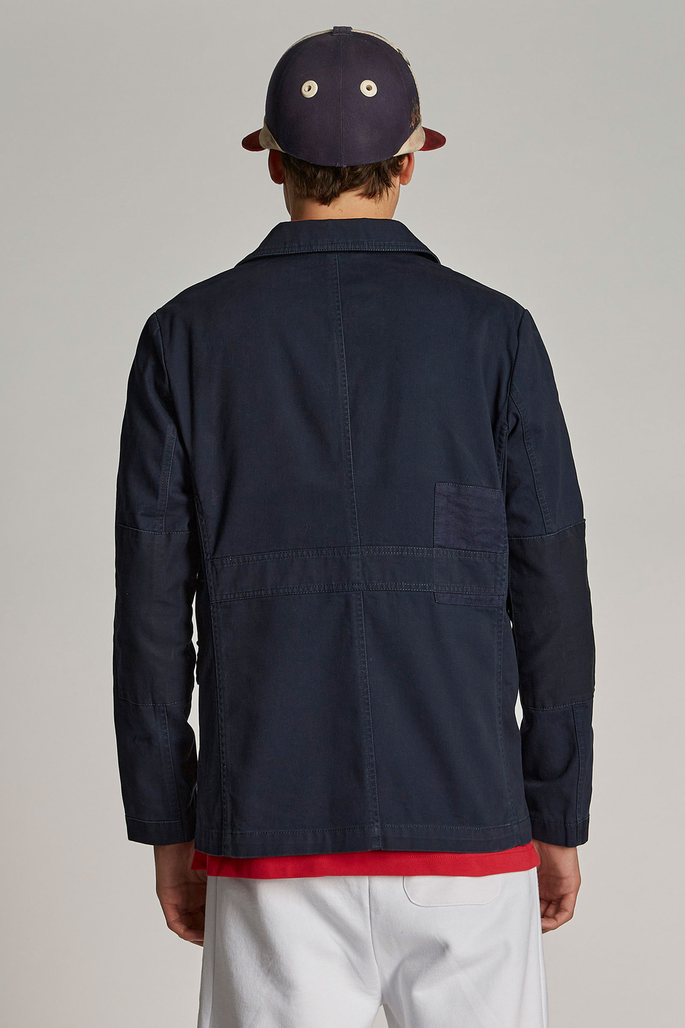 Men's regular-fit 100% cotton Saharan jacket - La Martina - Official Online Shop