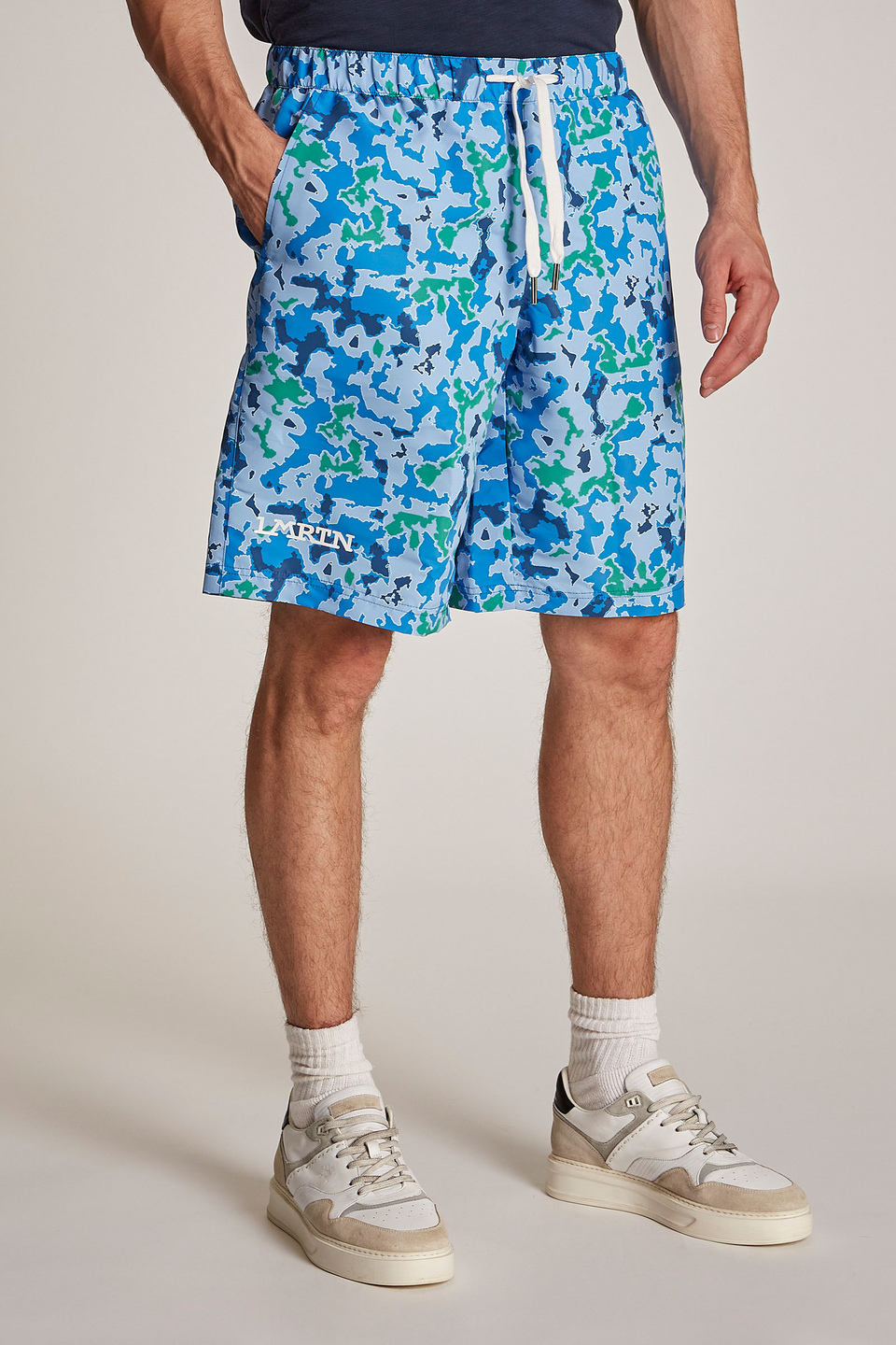 Men's comfort-fit Bermuda shorts - La Martina - Official Online Shop
