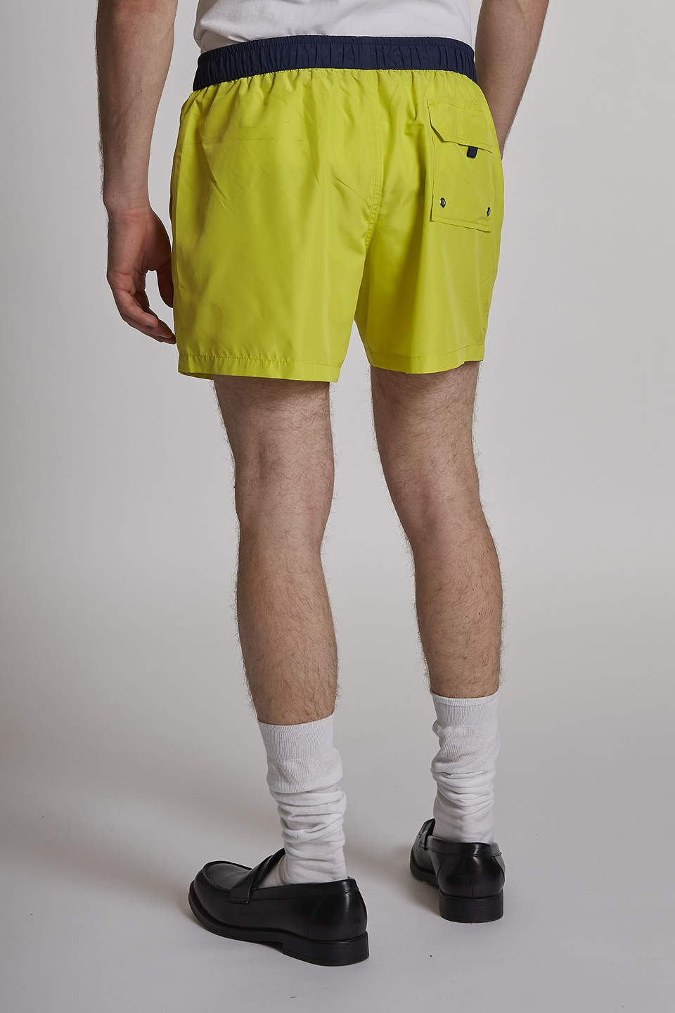 Regular-fit drawstring-embellished nylon swim shorts - La Martina - Official Online Shop