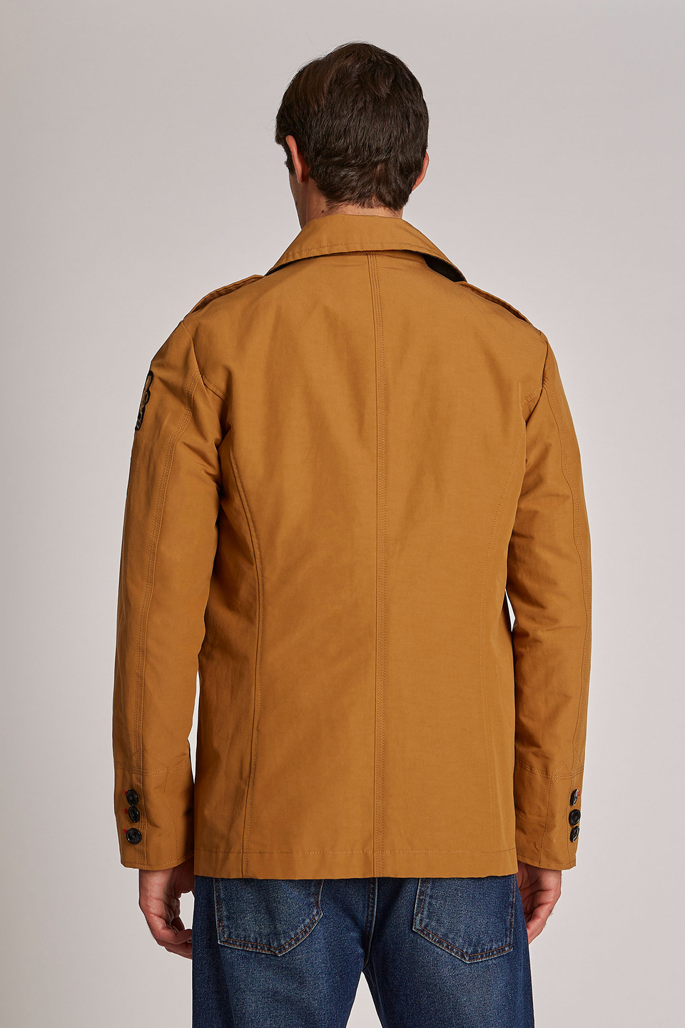 Men's long-sleeved regular-fit double-breasted jacket - La Martina - Official Online Shop