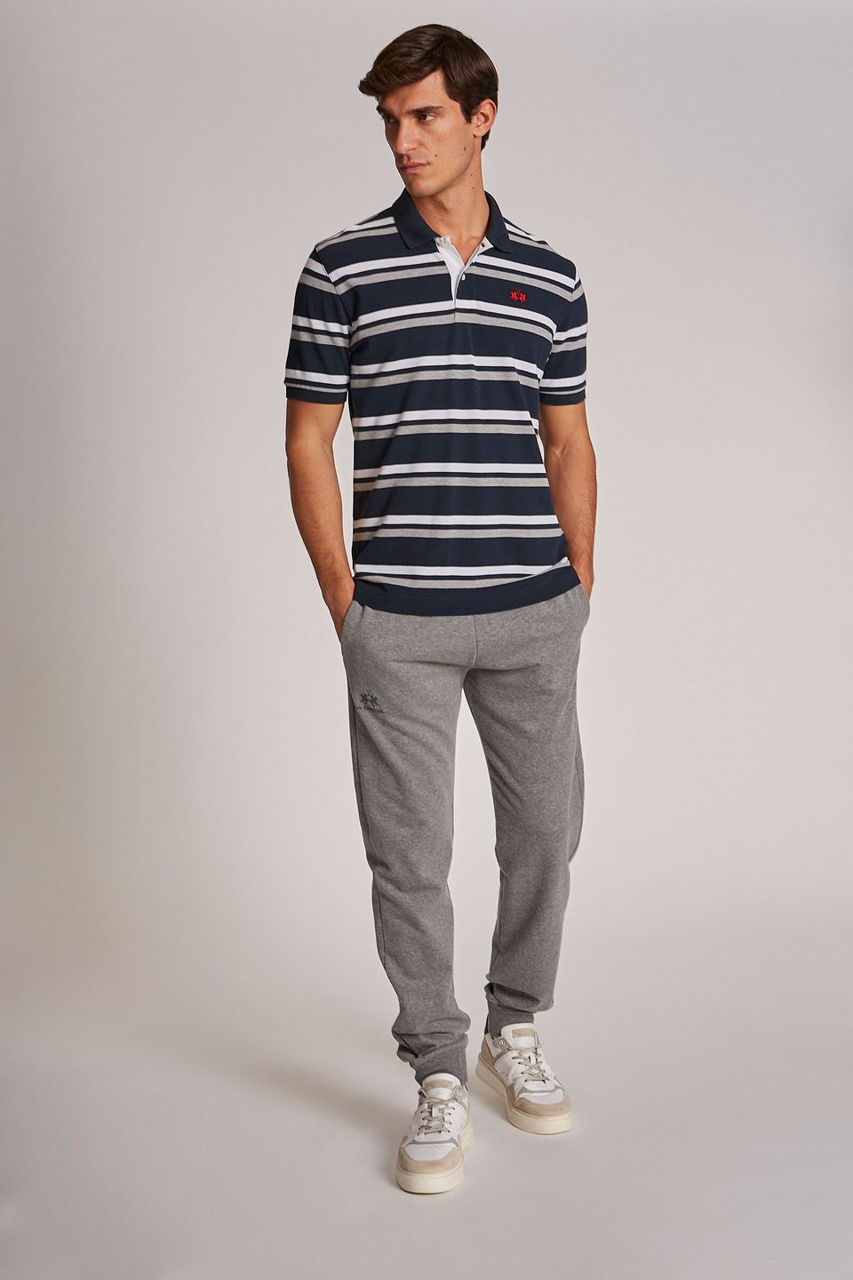 Polo homme 100% coton à manches courtes et coupe classique - La Martina - Official Online Shop