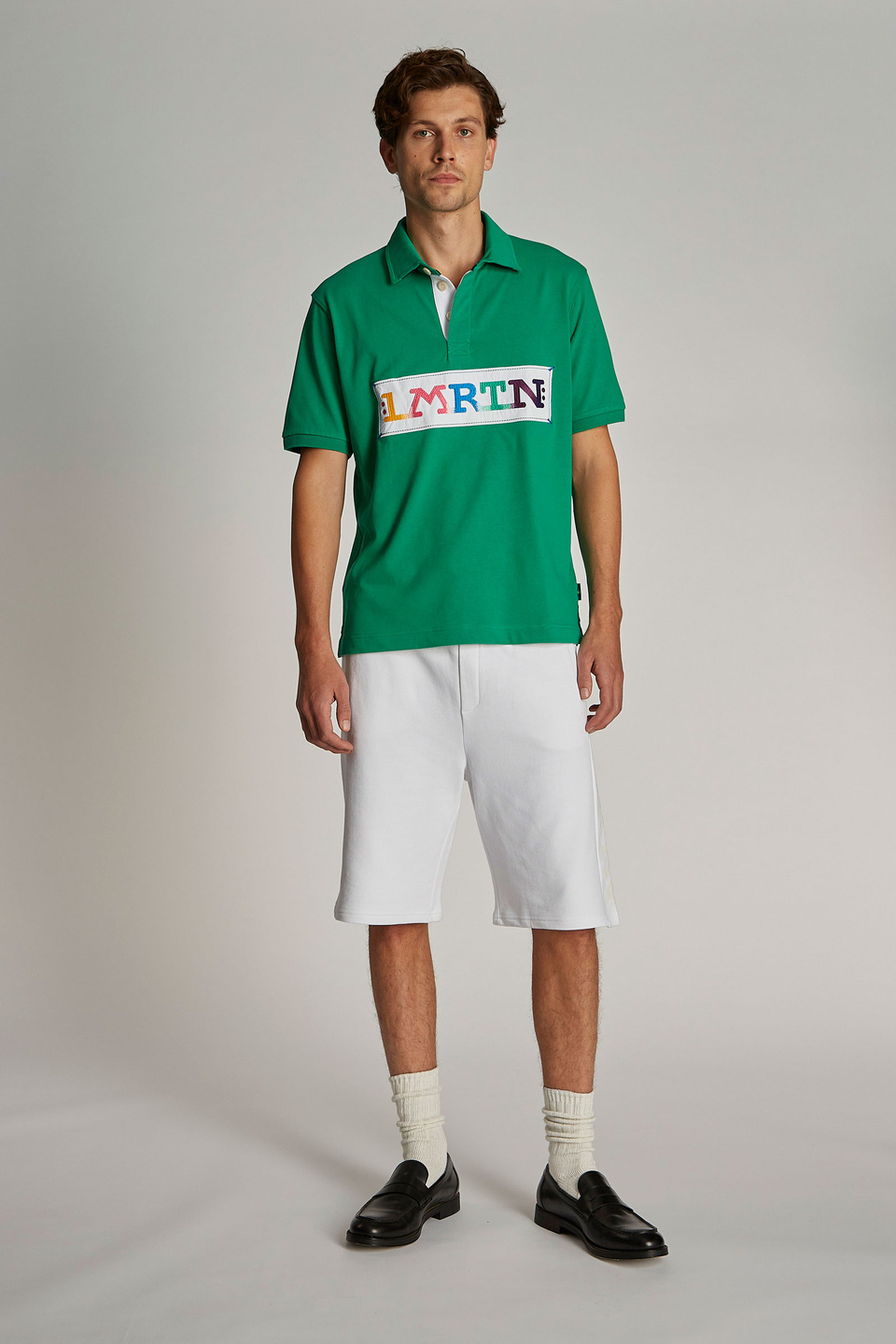 Men's oversized short-sleeved polo shirt - La Martina - Official Online Shop