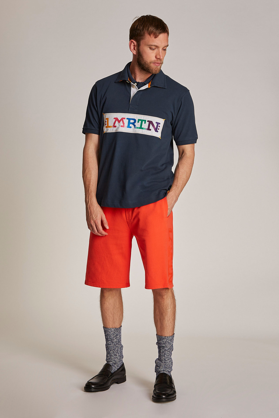 Herren-Poloshirt mit kurzem Arm, oversized Modell - La Martina - Official Online Shop