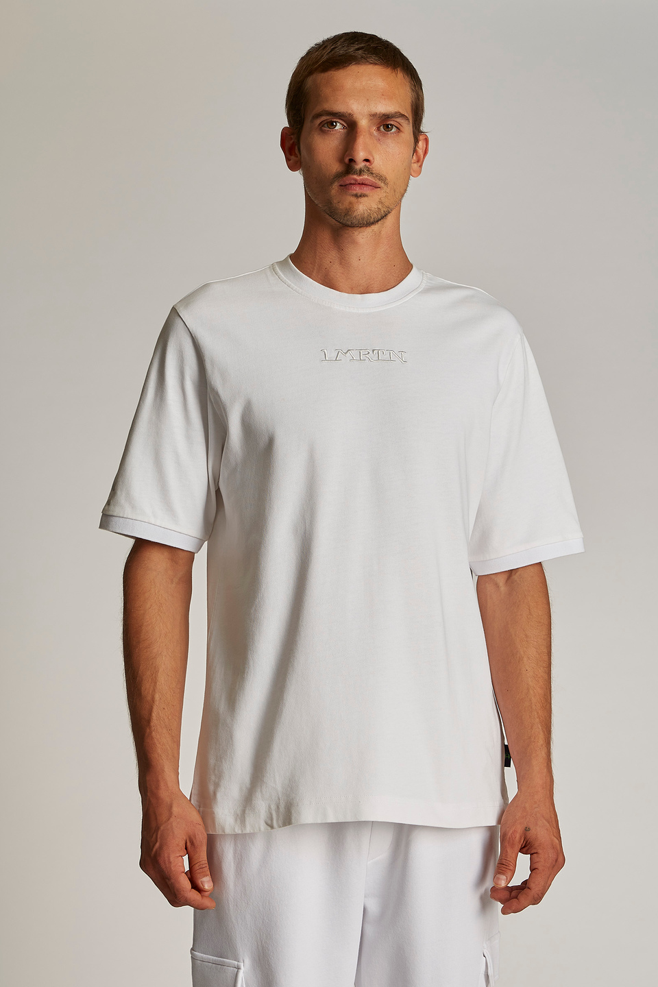 T&L Fashions Uomo Maglia T-shirt girocollo a maniche corte 95% Cotone Regolare 