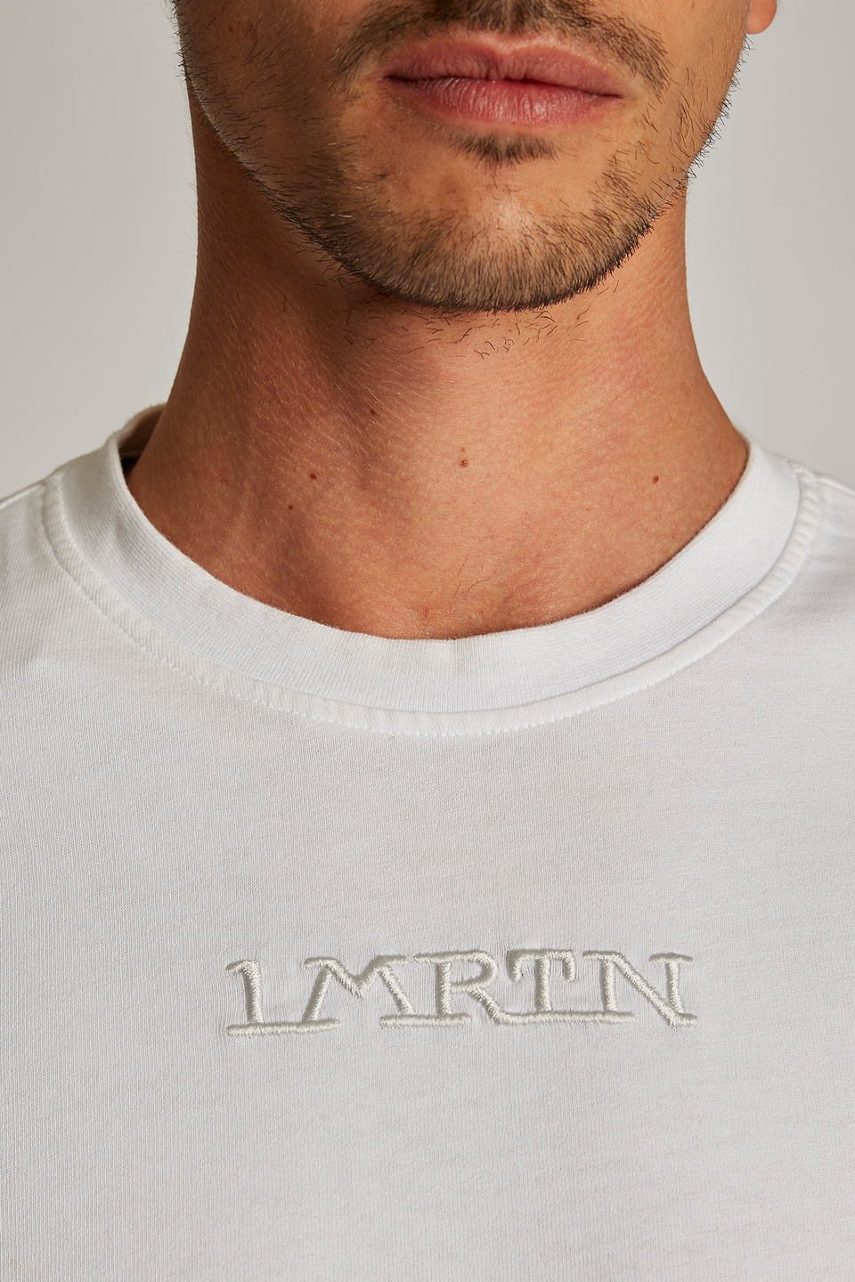 T-shirt da uomo in cotone a maniche corte modello over - La Martina - Official Online Shop