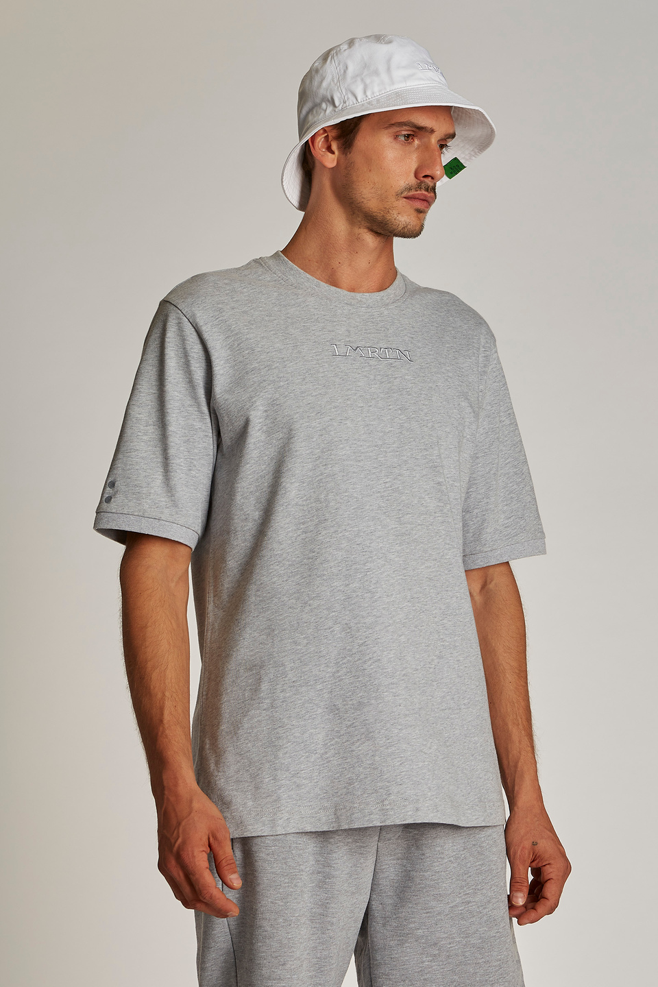 Men's oversized short-sleeved cotton T-shirt - La Martina - Official Online Shop