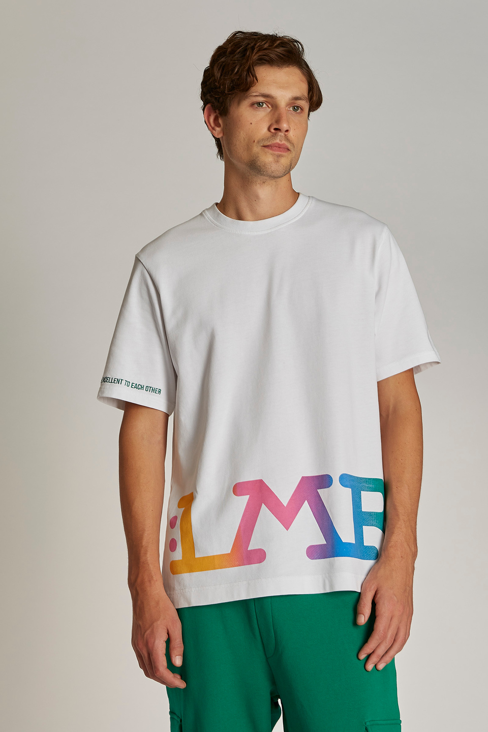 T-shirt da uomo a maniche corte modello over - La Martina - Official Online Shop