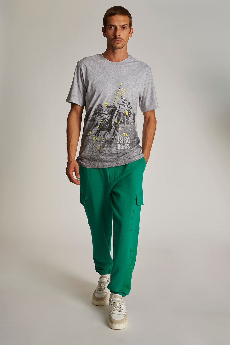 Men's regular-fit short-sleeved T-shirt - La Martina - Official Online Shop