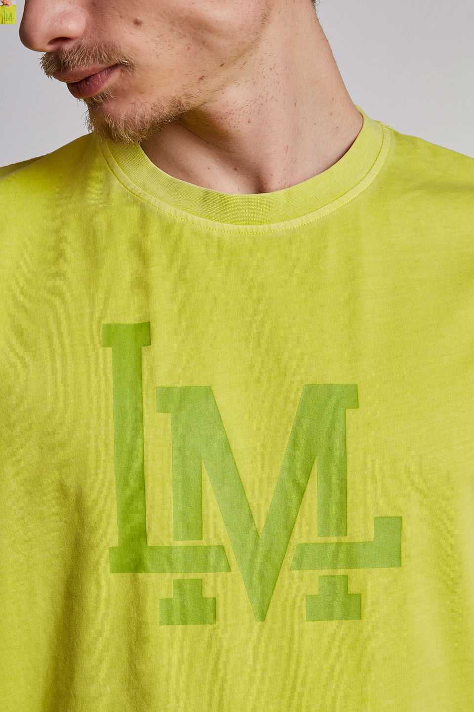 T-shirt da uomo a maniche corte in cotone modello over - La Martina - Official Online Shop