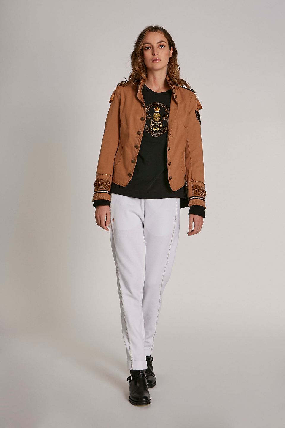 Women's regular-fit cotton Royal British jacket - La Martina - Official Online Shop