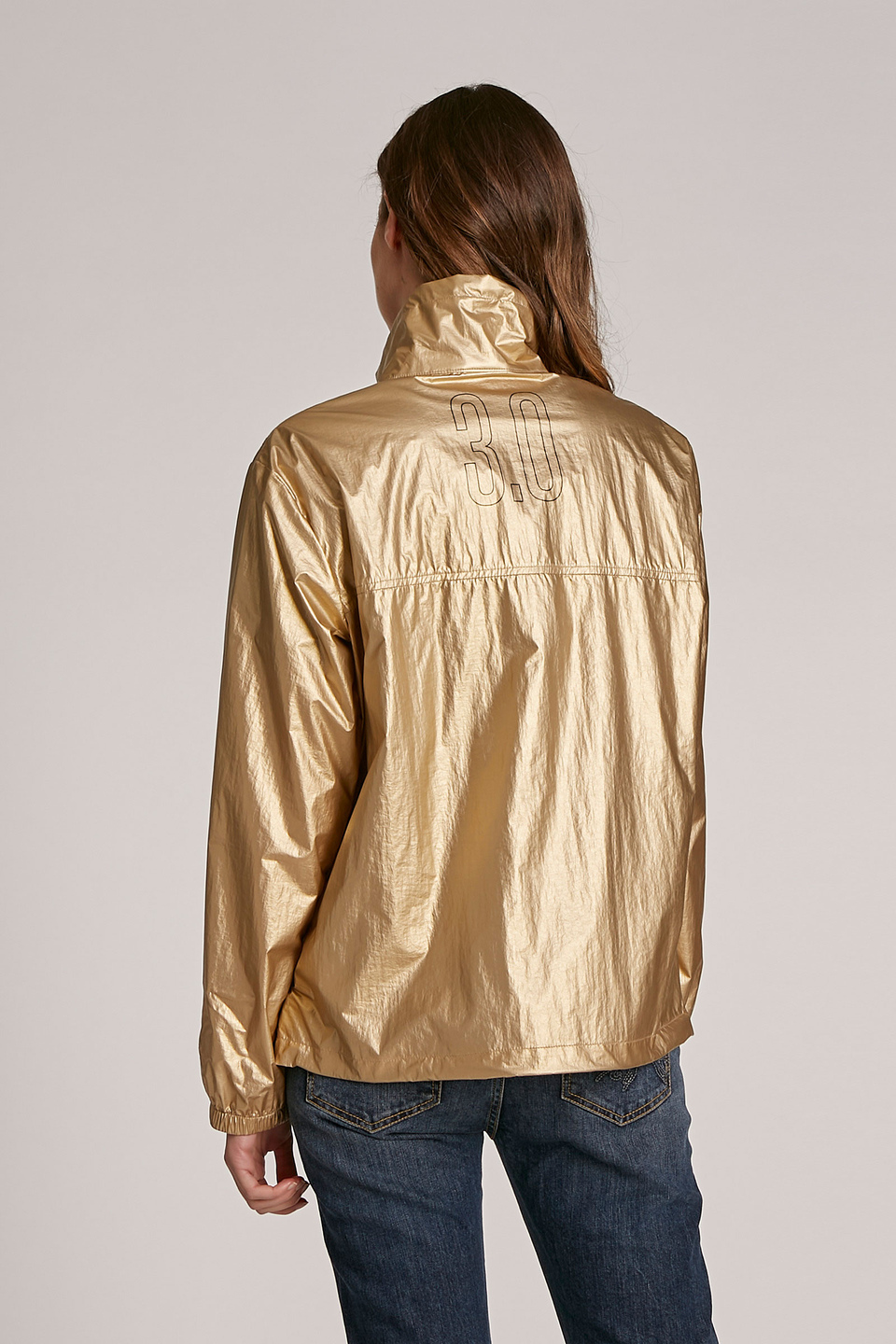 Women's long-sleeved regular-fit nylon jacket - La Martina - Official Online Shop
