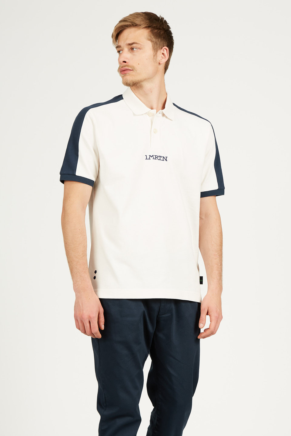 Men's short-sleeved 100% cotton polo shirt - La Martina - Official Online Shop