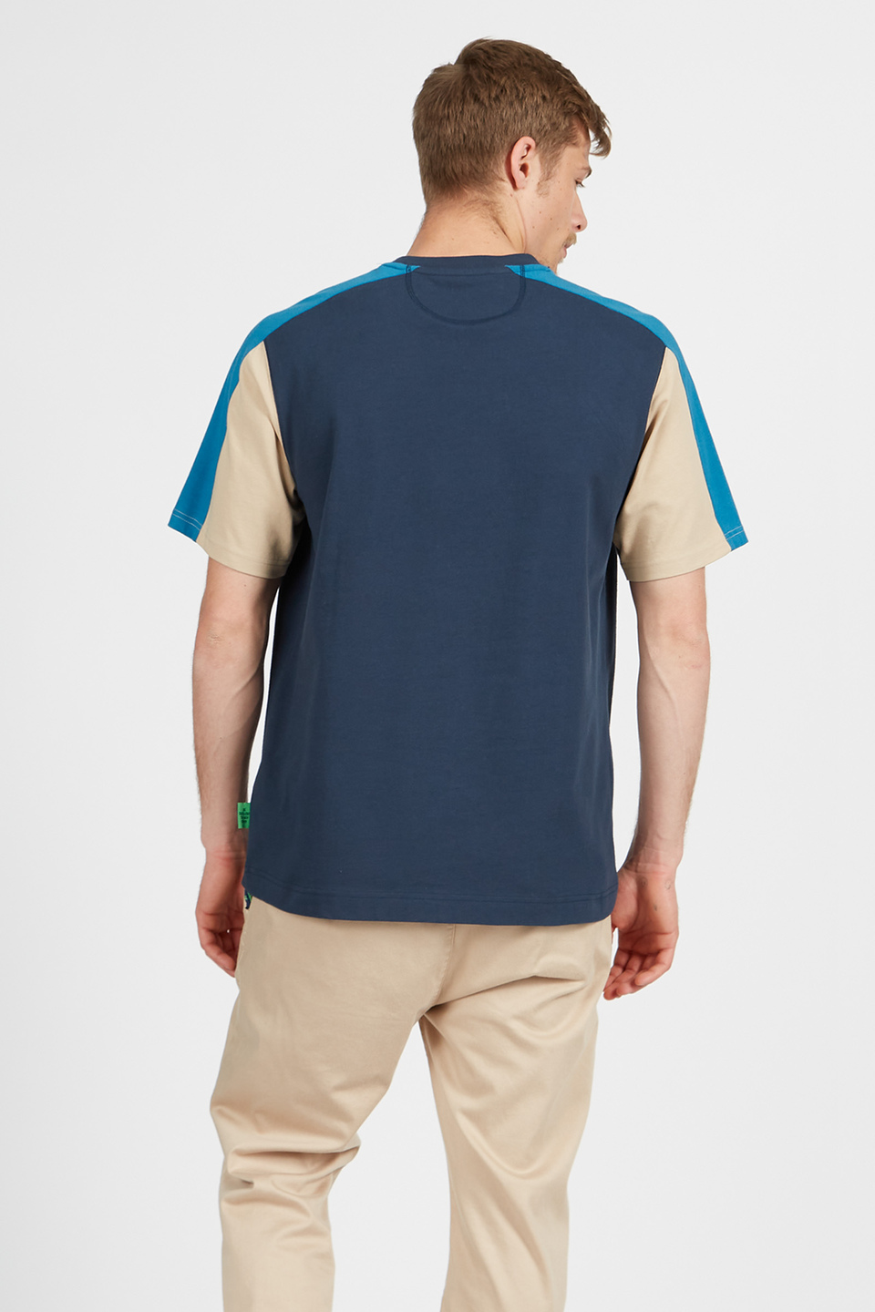 Men’s short-sleeved oversize crew neck t-shirt - La Martina - Official Online Shop