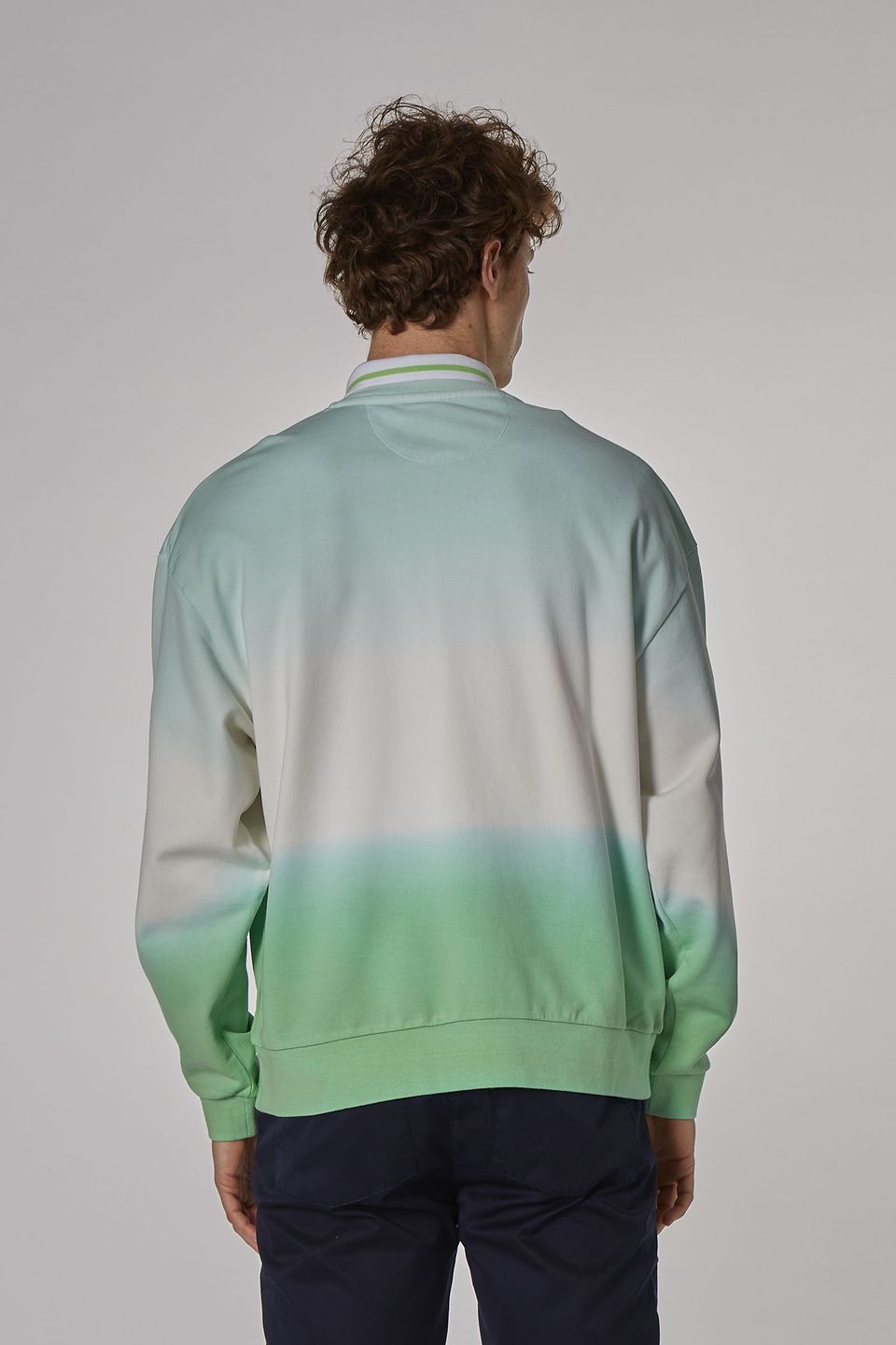 Herren-Sweatshirt aus 100 % Baumwolle mit Rundhalsausschnitt, oversized Modell - La Martina - Official Online Shop