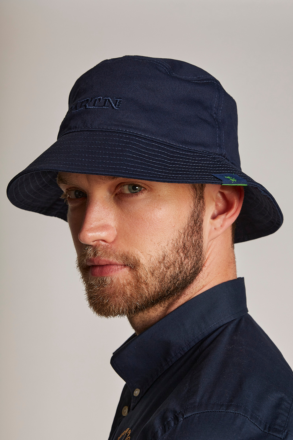 Regular-fit unisex cotton bucket hat - La Martina - Official Online Shop