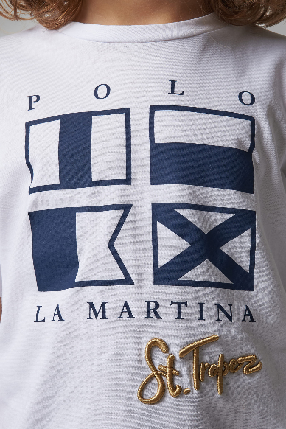 T-shirt classique en coton | La Martina - Official Online Shop