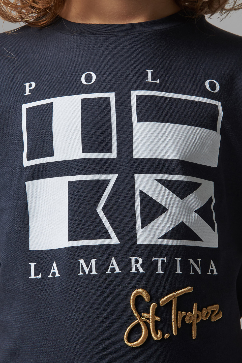 Klassisches T-Shirt aus Baumwolle | La Martina - Official Online Shop