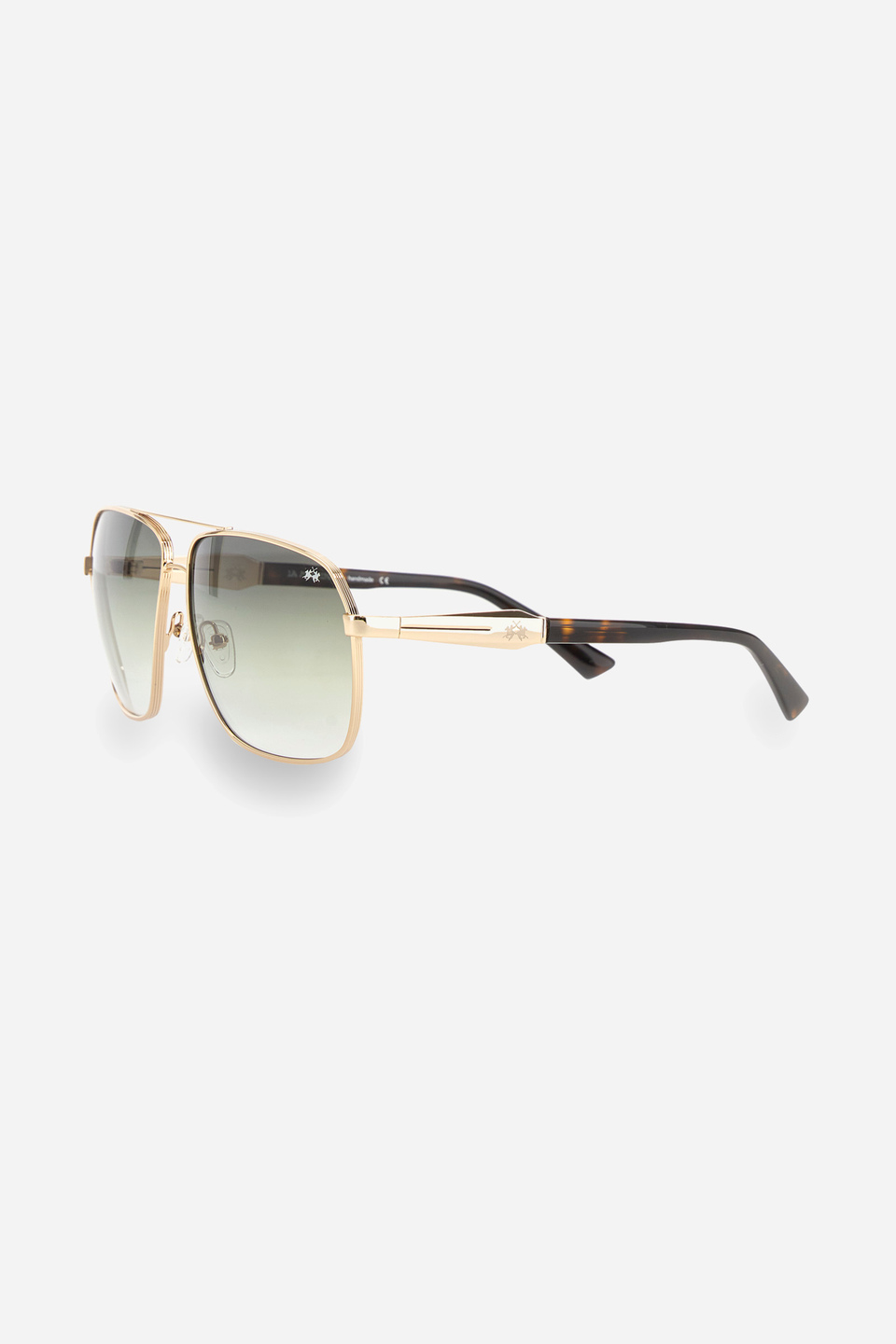 Metal sunglasses aviator style Shiny Gold La Martina | Shop Online