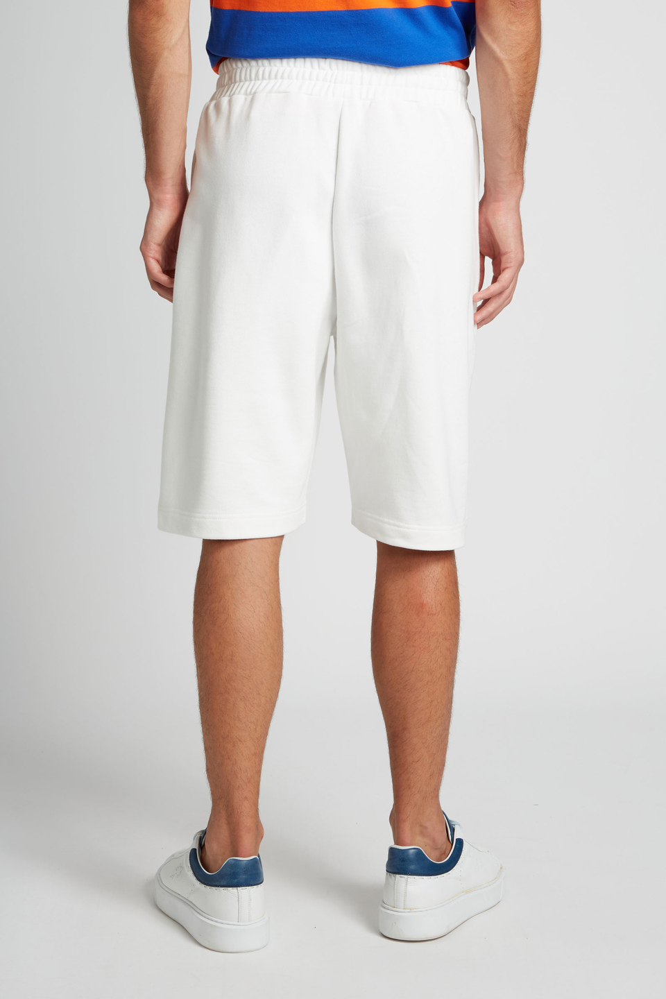 Oversized 100% cotton Bermuda shorts | La Martina - Official Online Shop