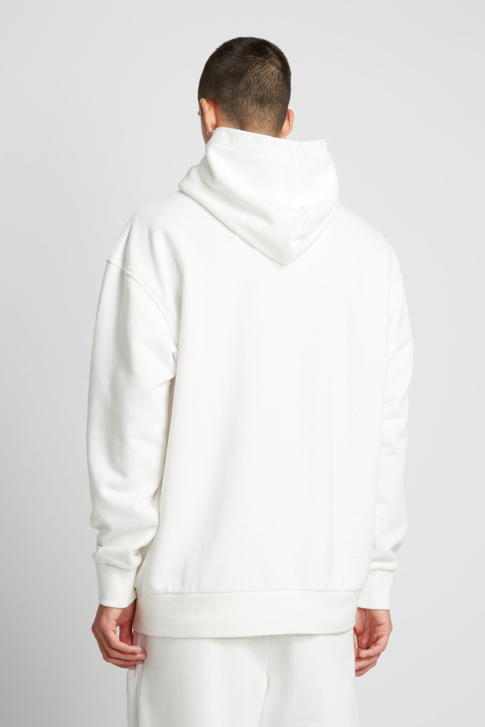 Sweat-shirt homme en coton à capuche et coupe oversize | La Martina - Official Online Shop