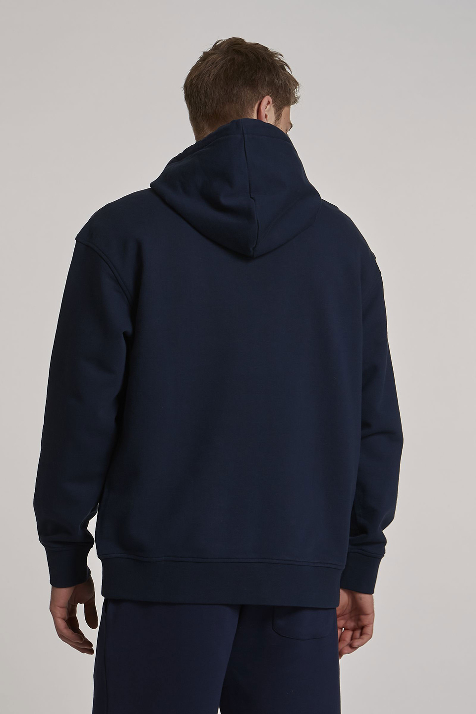 Men's oversized cotton hoodie | La Martina - Official Online Shop
