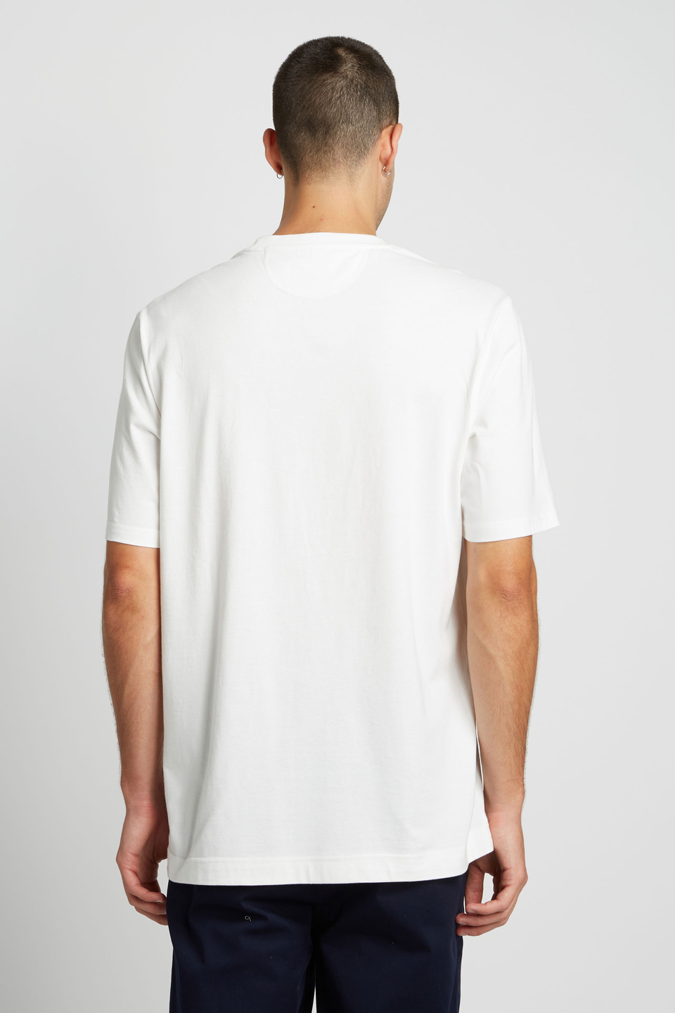 Men's oversized short-sleeved 100% cotton T-shirt | La Martina - Official Online Shop