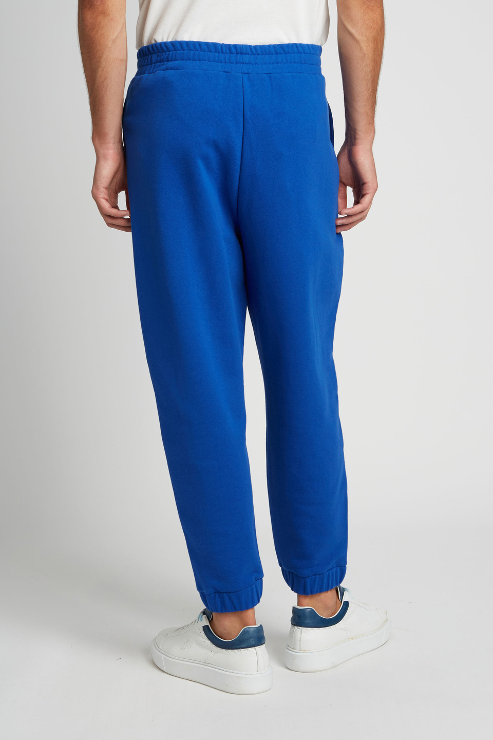 Pantalón de hombre modelo jogger de algodón elástico holgado | La Martina - Official Online Shop