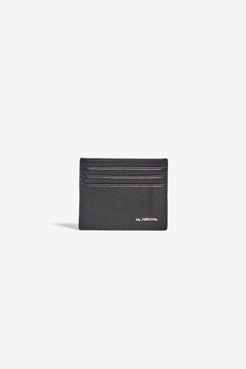 Plain-coloured leather card holder | La Martina - Official Online Shop