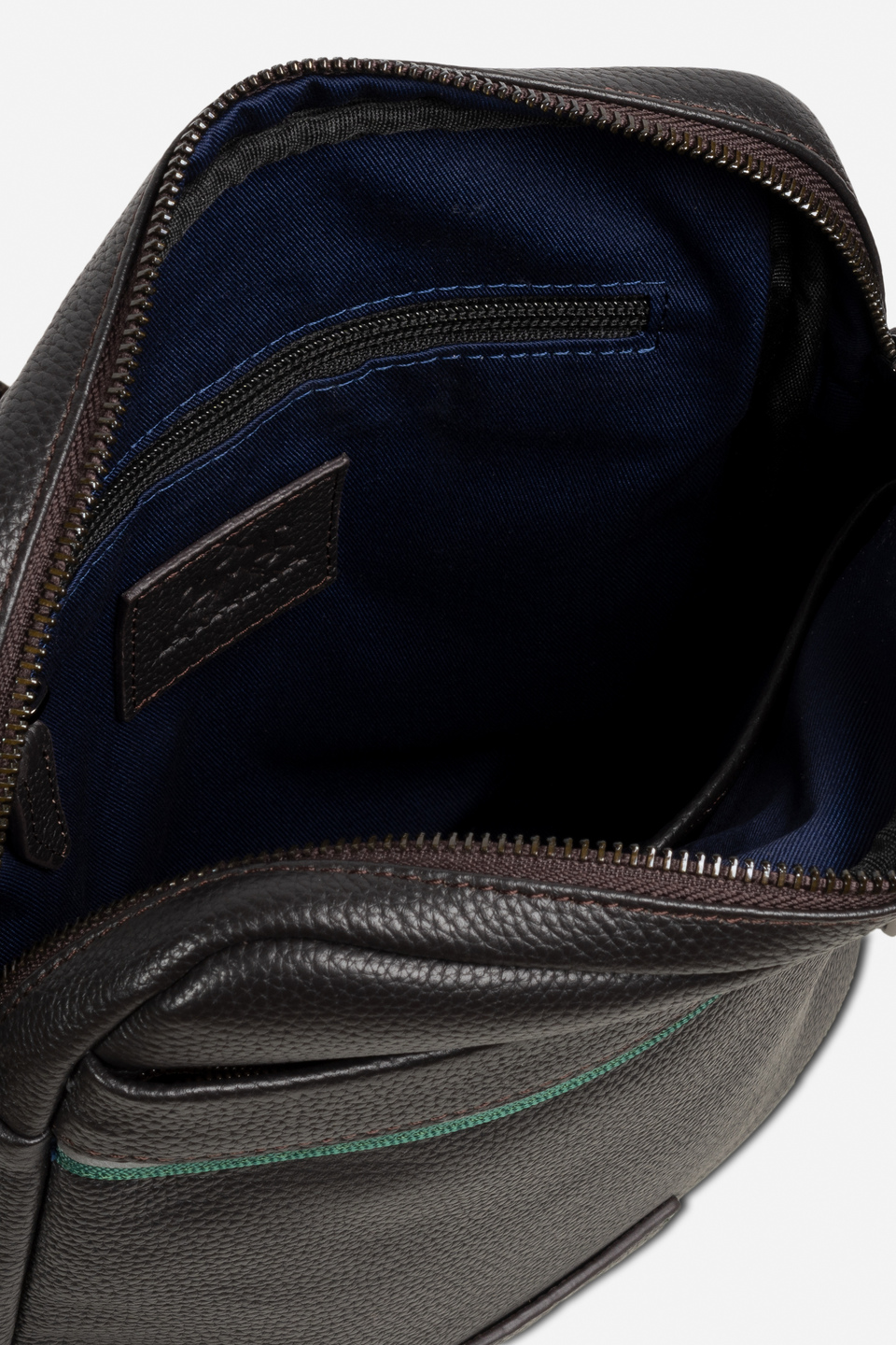 Herren Bodybag aus Leder mit Schulterriemen aus Polyesterband | La Martina - Official Online Shop
