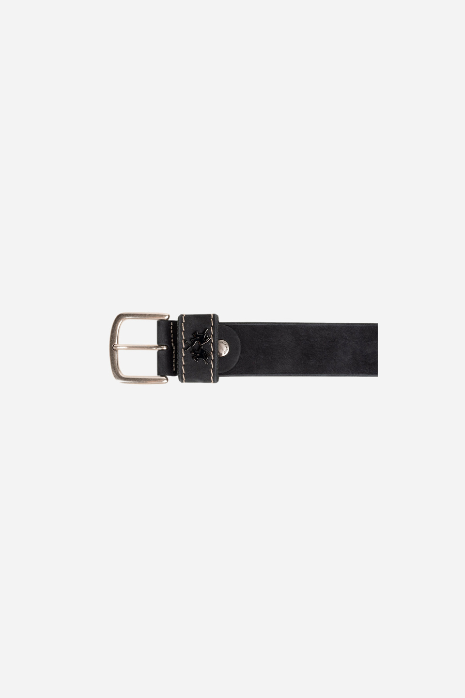 Cinturón de cuero negro | La Martina - Official Online Shop