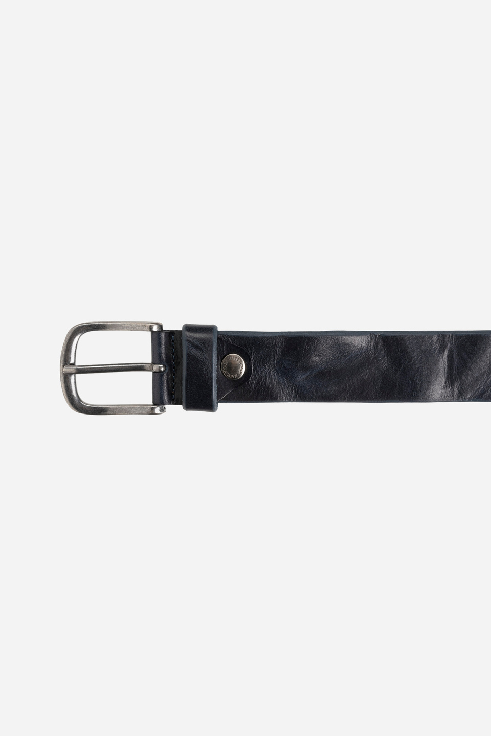 Blue leather belt | La Martina - Official Online Shop