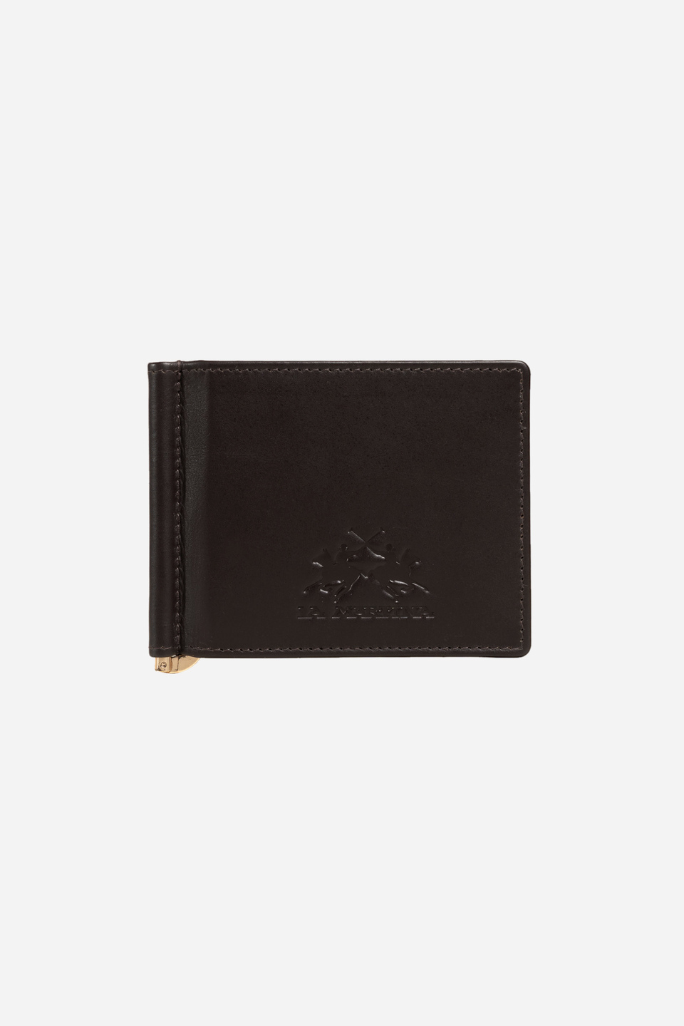 Men leather wallet in solid colour | La Martina - Official Online Shop