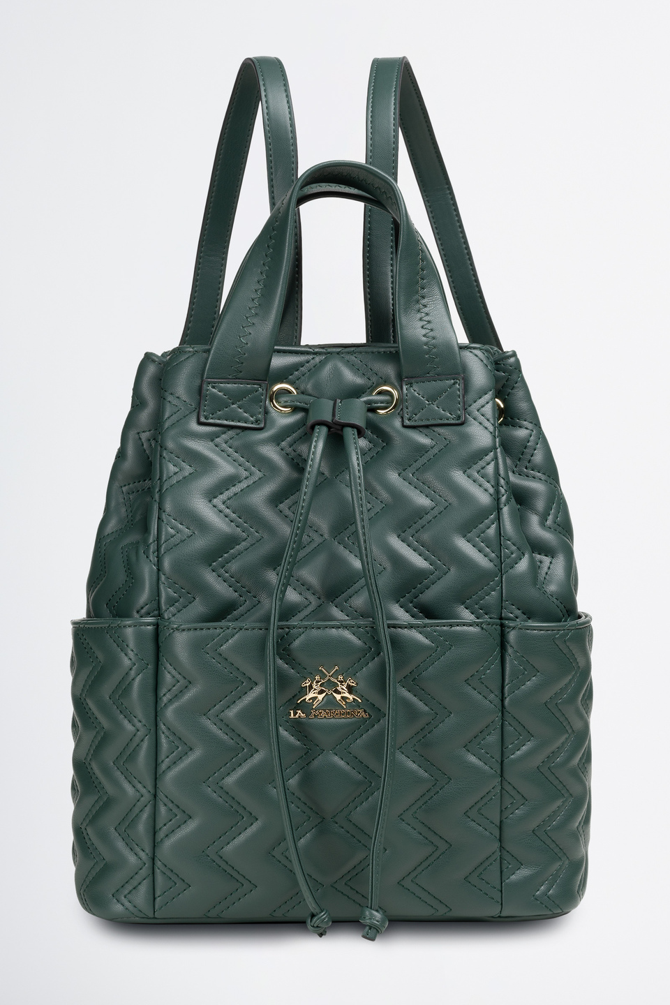 Backpack in matelassé fabric | La Martina - Official Online Shop