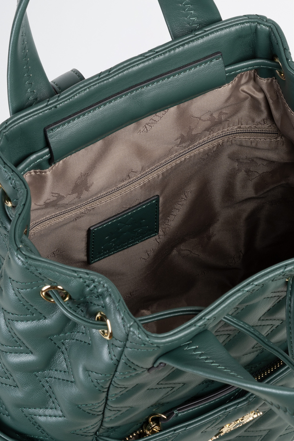 Backpack in matelassé fabric | La Martina - Official Online Shop