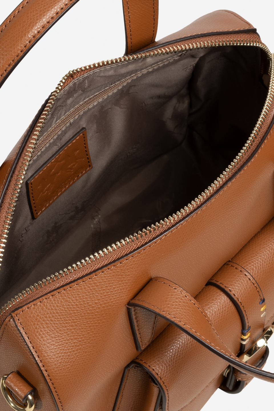 Women's leather case in solid colour | La Martina - Official Online Shop