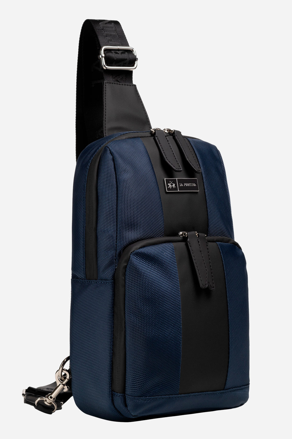 Polyester sling bag with a polyester webbing strap | La Martina - Official Online Shop