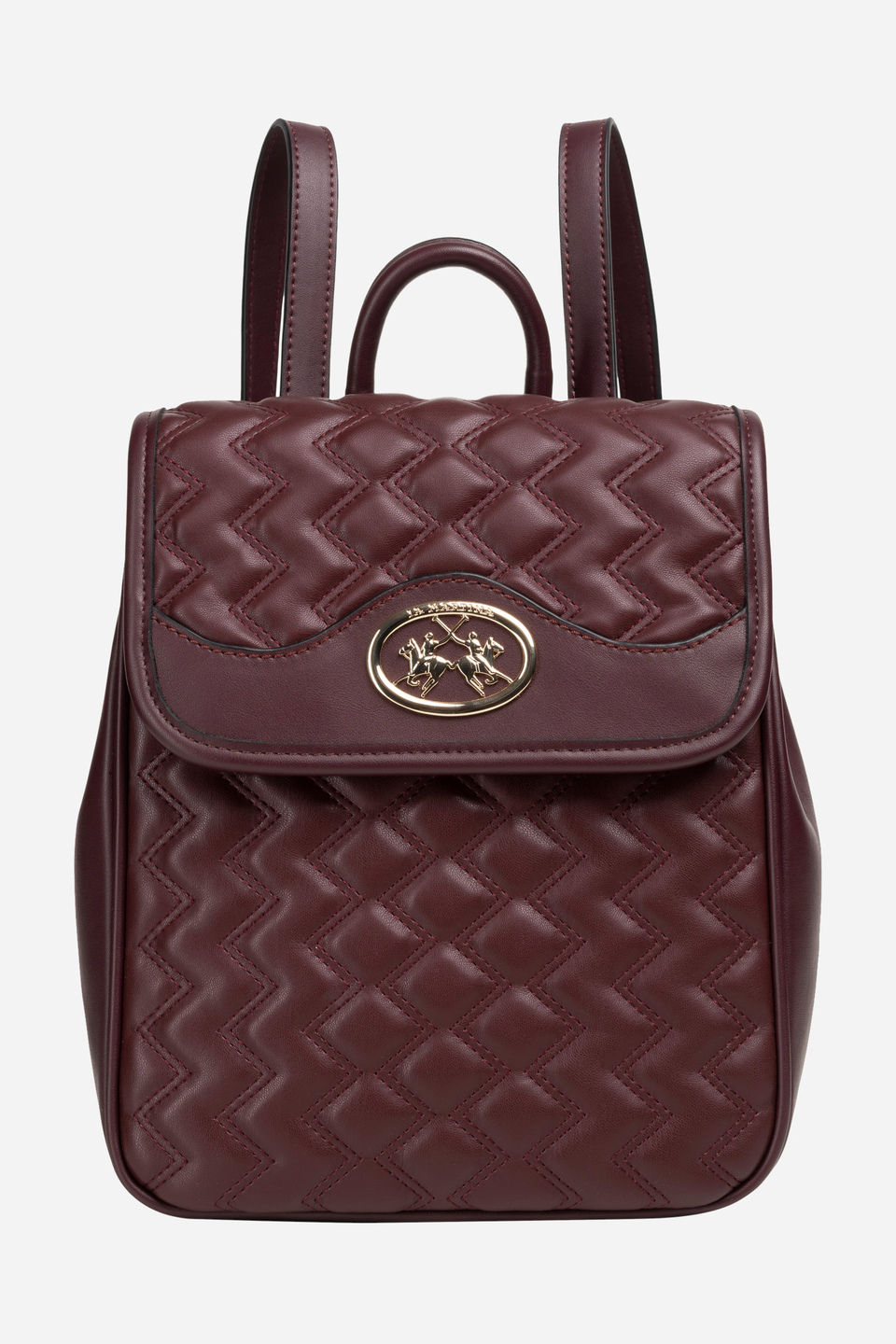 Backpack solid color burgundy fabric pu - Isabel | La Martina - Official Online Shop