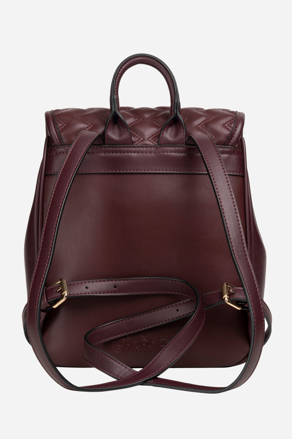 Backpack solid color burgundy fabric pu - Isabel | La Martina - Official Online Shop