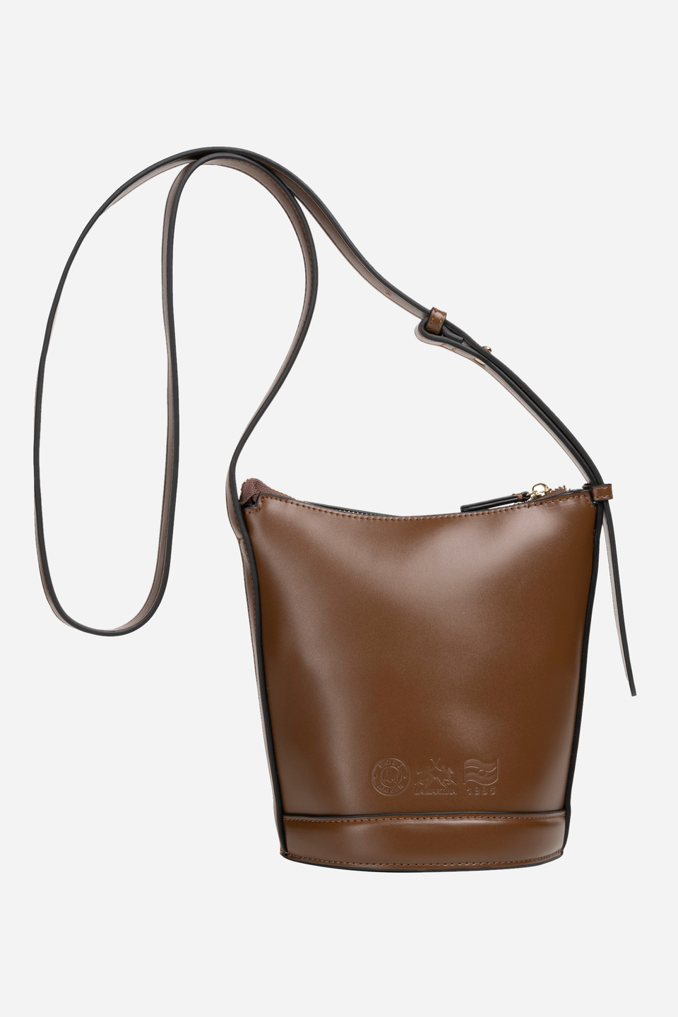 Solid brown shoulder bag in pu fabric - Heritage | La Martina - Official Online Shop