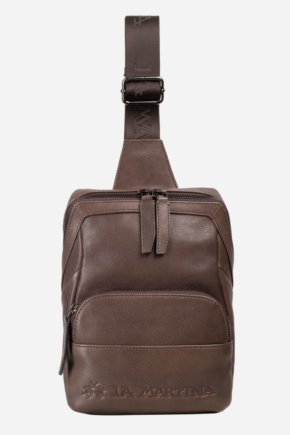 Men's leather crossbody bag - Miguel | La Martina - Official Online Shop