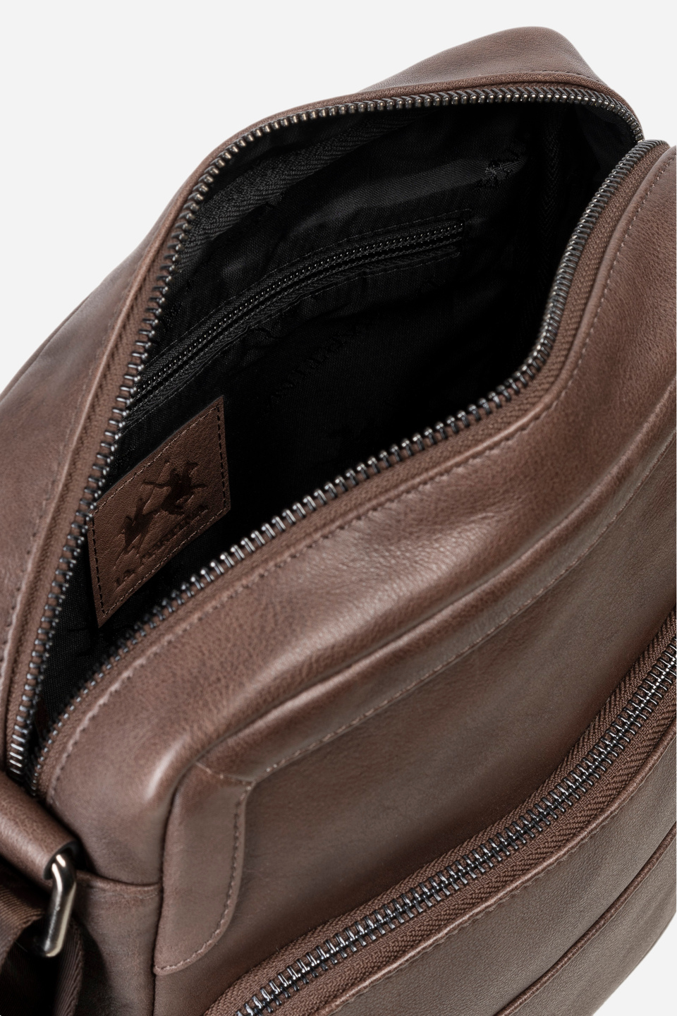Men's leather bodybag - Miguel | La Martina - Official Online Shop