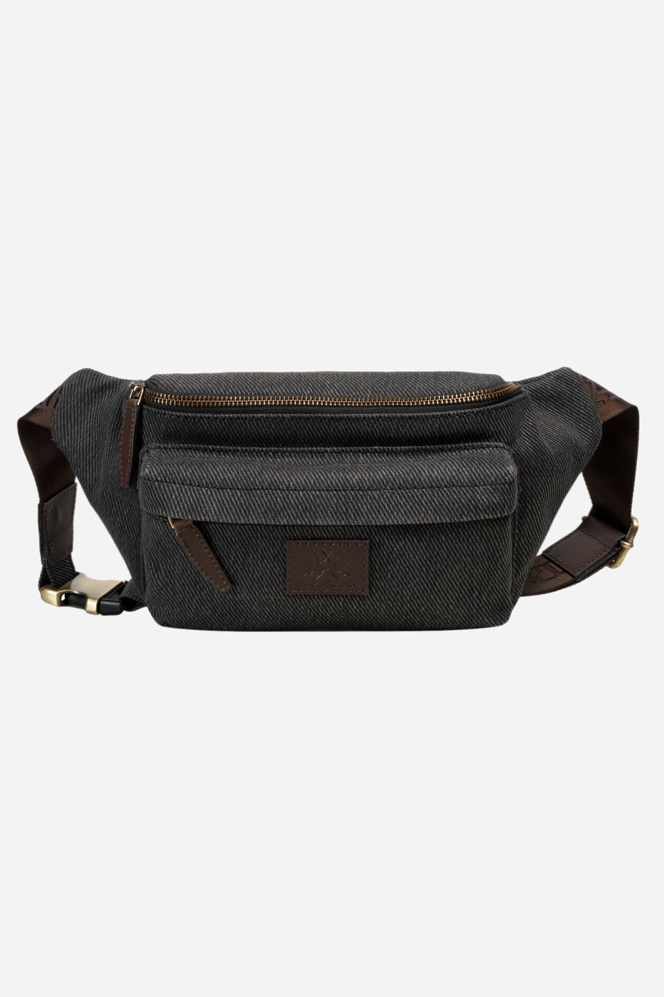 Men's bumbag in cotton and leather - Ivan | La Martina - Official Online Shop