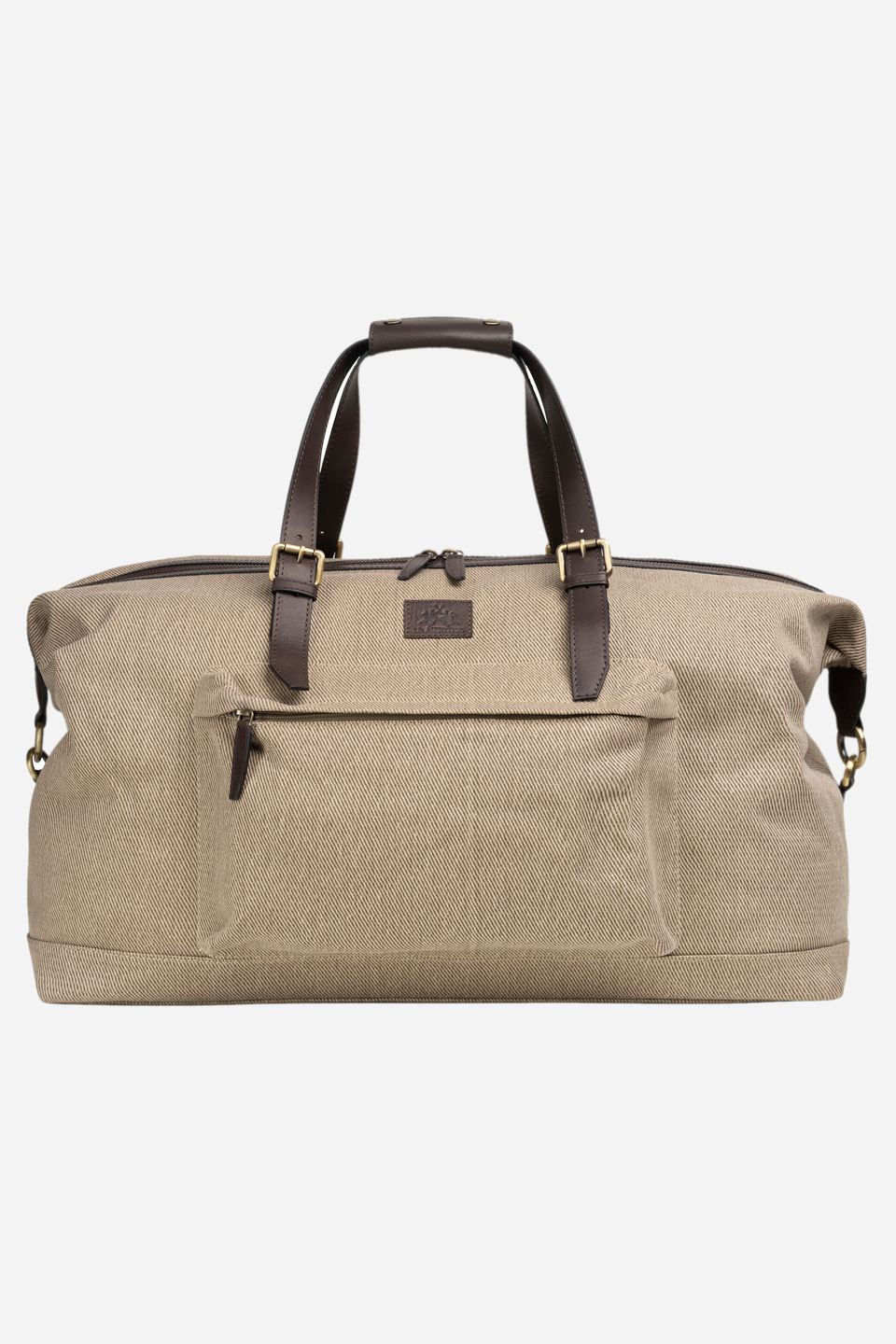 Grand sac unisexe en coton et cuir – Ivan | La Martina - Official Online Shop