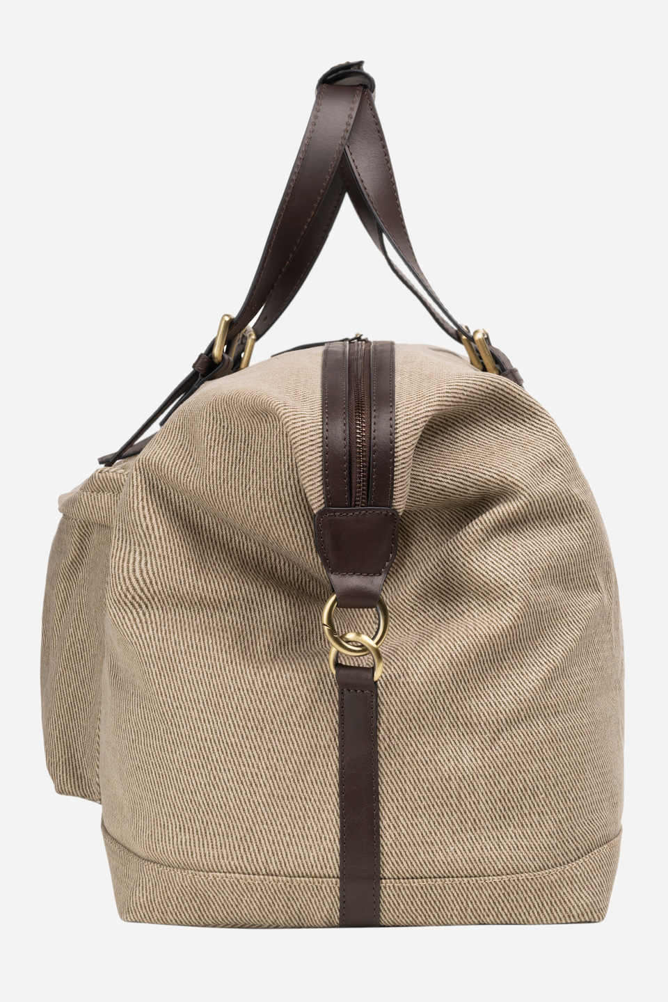 Grand sac unisexe en coton et cuir – Ivan | La Martina - Official Online Shop
