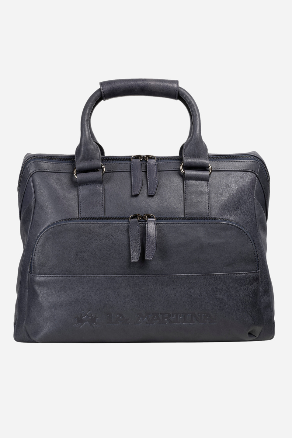 Men's leather briefcase - Miguel | La Martina - Official Online Shop