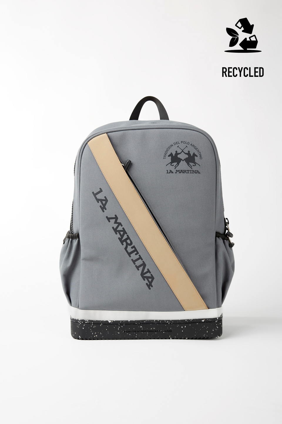 Vegan Nubuck leather and Cordura backpack | La Martina - Official Online Shop